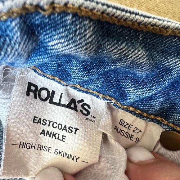 Rolla East Coast Ankle Skinny Jeans - Size 27 - Picture 5 of 5